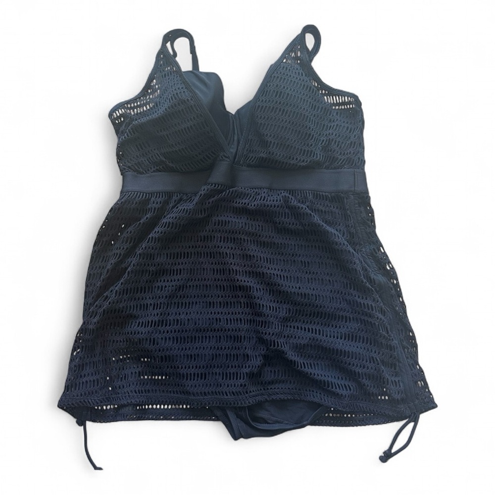 Lane Bryant Swim by Cacique Black  One Piece Swimsuit w/ built in bra - Picture 2 of 5